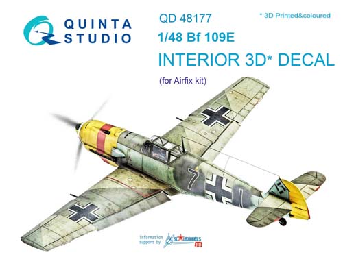 Quinta Studio 1/48 Bf 109E Interior Detail Set