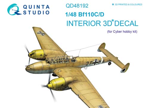 Quinta Studio 1/48 Bf 110C/D Interior Detail Set