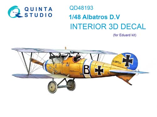 Quinta Studio 1/48 Albatros D.V Interior Detail Set