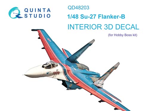 Quinta Studio 1/48 Su-27 Interior Detail Set