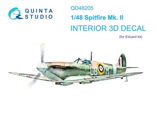 Quinta Studio 1/48 Spitfire Mk.II Interior Detail Set