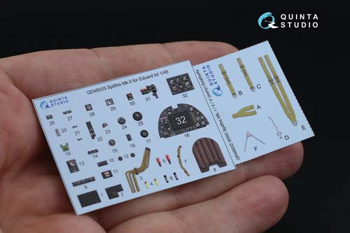 Quinta Studio 1/48 Spitfire Mk.II Interior Detail Set