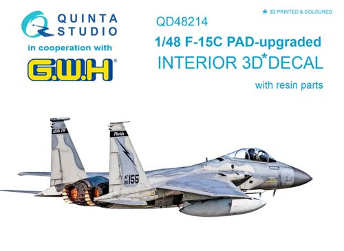 Quinta Studio 1/48 F-15C PAD-upgraded Interior Detail Set