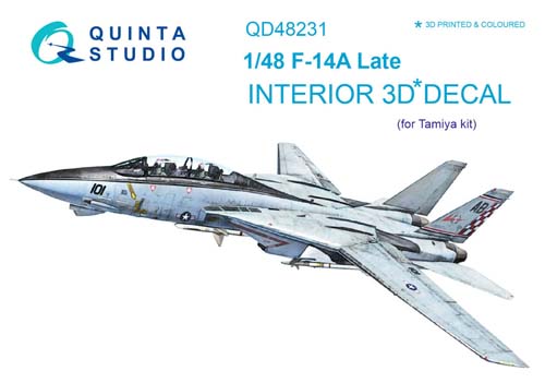 Quinta Studio 1/48 F-14A late Interior Detail Set