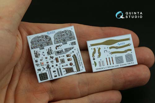 Quinta Studio 1/48 Il-2 1943 2-seat Interior Detail Set