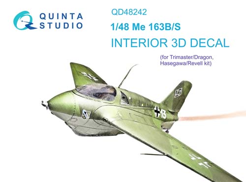 Quinta Studio 1/48 Me 163B/S Interior Detail Set