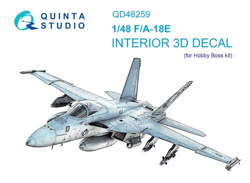 Quinta Studio 1/48 F/A-18E Interior Detail Set