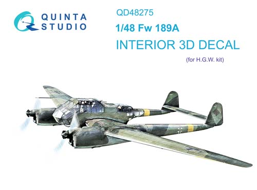 Quinta Studio 1/48 Fw 189A Interior Detail Set