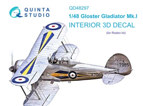 Quinta Studio 1/48 Gladiator Mk.I Interior Detail Set