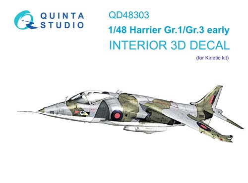 Quinta Studio 1/48 Harrier GR.1/GR.3 early Interior Detail Set
