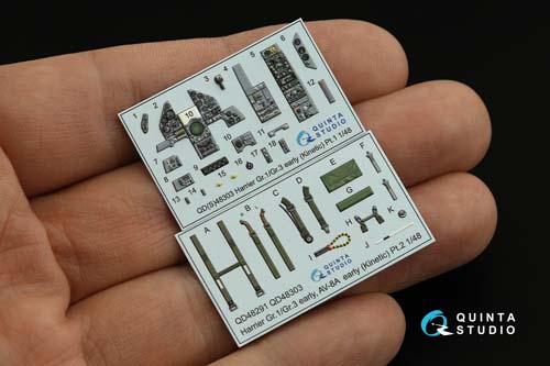 Quinta Studio 1/48 Harrier GR.1/GR.3 early Interior Detail Set