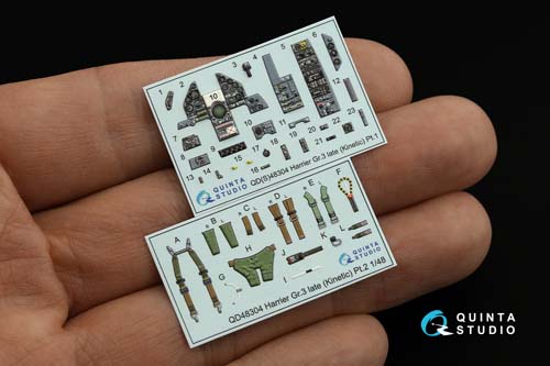 Quinta Studio 1/48 Harrier GR.3 late Interior Detail Set