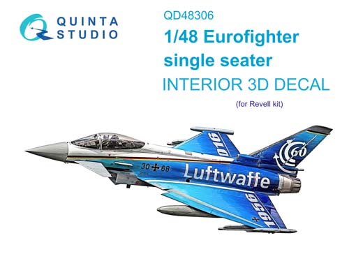 Quinta Studio 1/48 Eurofighter single seater Interior Detail Set