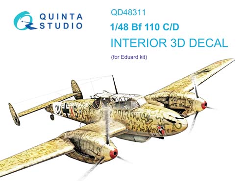 Quinta Studio 1/48 Bf 110C/D Interior Detail Set