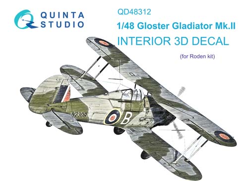 Quinta Studio 1/48 Gladiator Mk.II Interior Detail Set