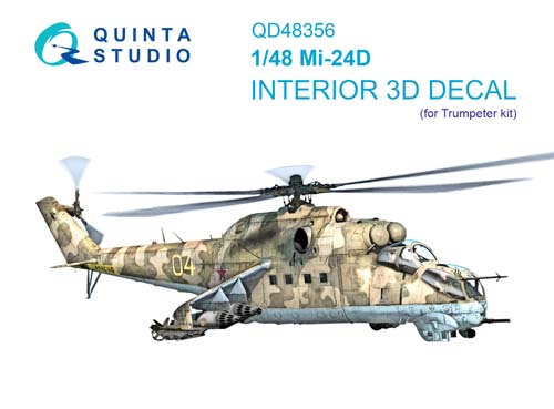 Quinta Studio 1/48 Mi-24D Interior Detail Set