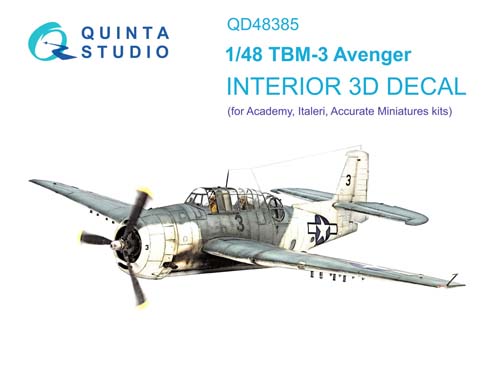 Quinta Studio 1/48 TBM-3 Interior Detail Set