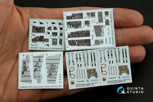 Quinta Studio 1/48 F-4E mid Interior Detail Set