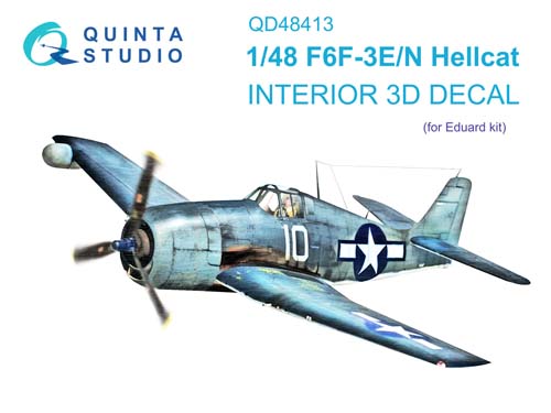 Quinta Studio 1/48 F6F-3E/N Interior Detail Set