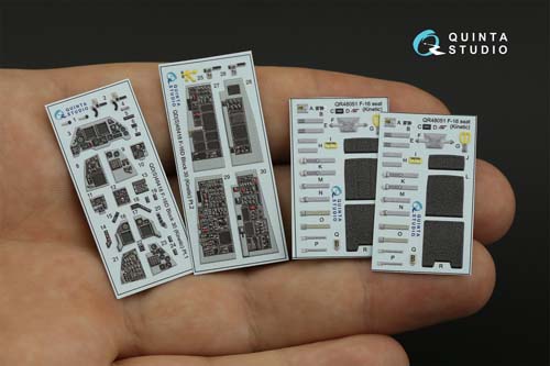 Quinta Studio 1/48 F-16D Block 30 Interior Detail Set