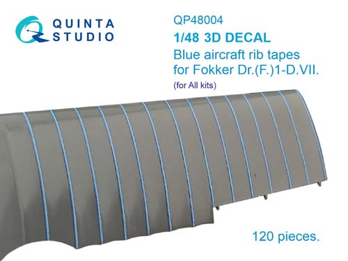 Quinta Studio 1/48 Fokker Dr.I/F.I Blue Rib Tape